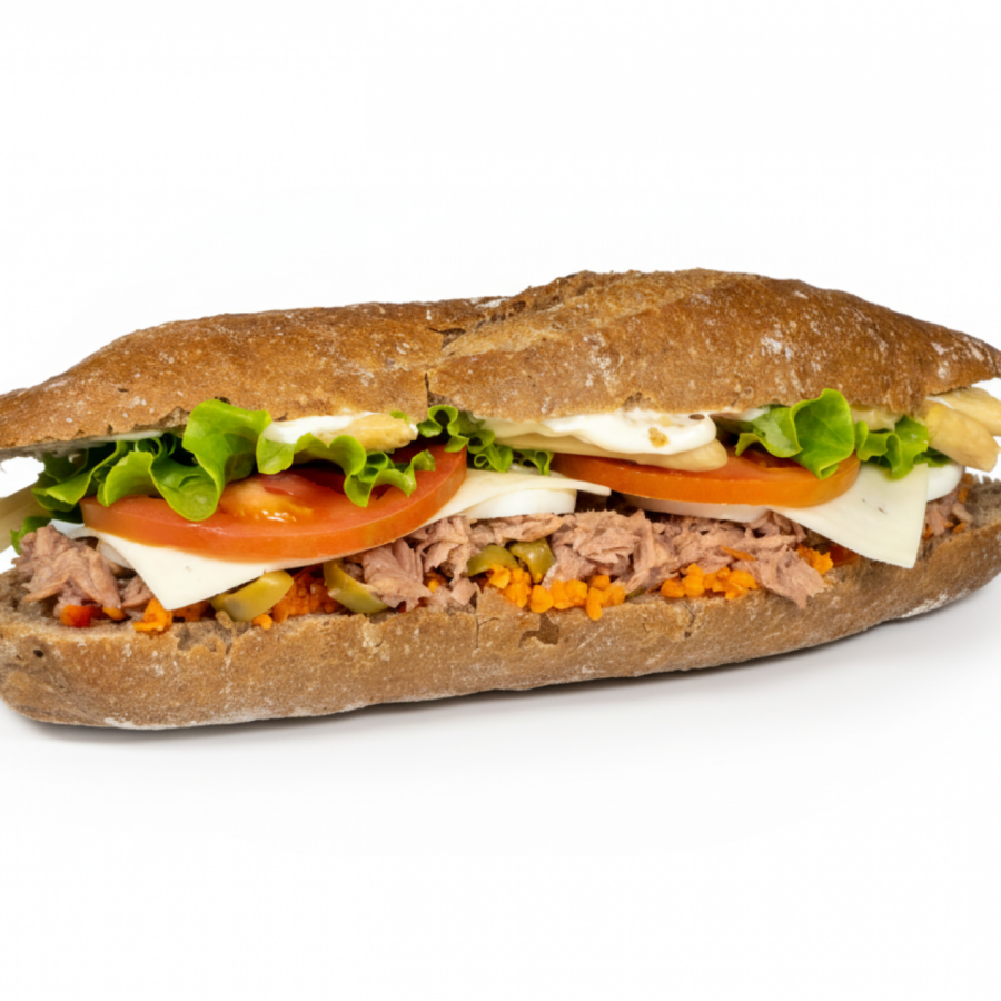Bocadillo Vegetal Mixto Con Bonito